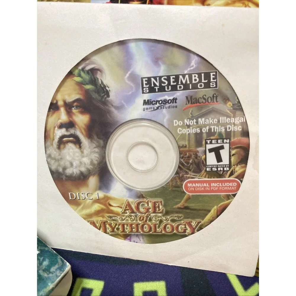 Age of Mythology (Apple, 2003) Rare Mac Universal Big Box Disc 1 Only